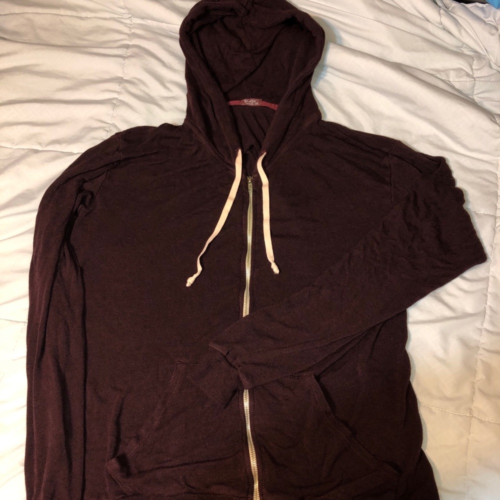 Brandy Melville / J. Galt Burgundy Hoodie